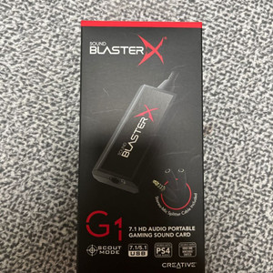 사운드 블라스터 G1 팝니다 풀박스