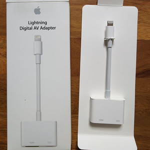 (미사용,풀박스)애플 정품 라이트닝 디지털 AV 아답터
