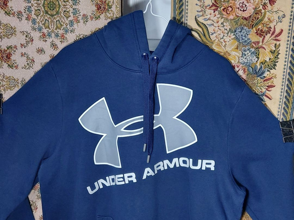 M 언더아머 루즈핏 기모 후드티 상태A--3