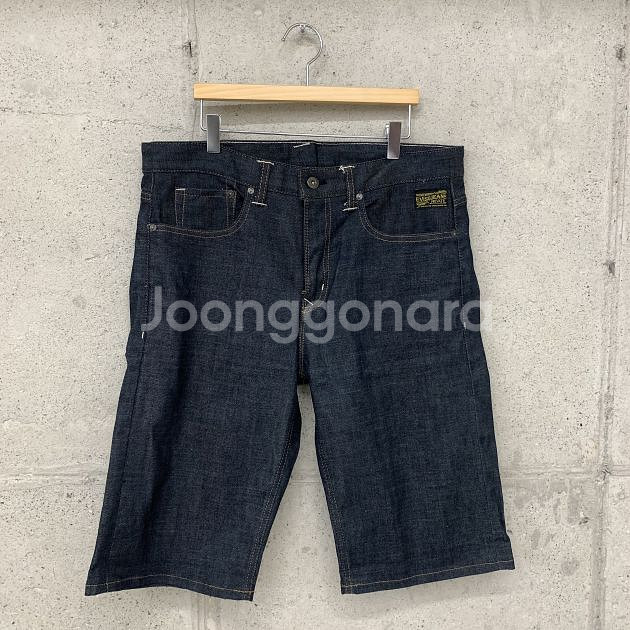 34 에비수 NO.5 자수 백프린팅 반바지 92638--1