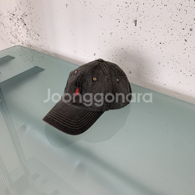 폴로 랄프로렌 90s 데님 가죽스트랩 볼캡 92726--0