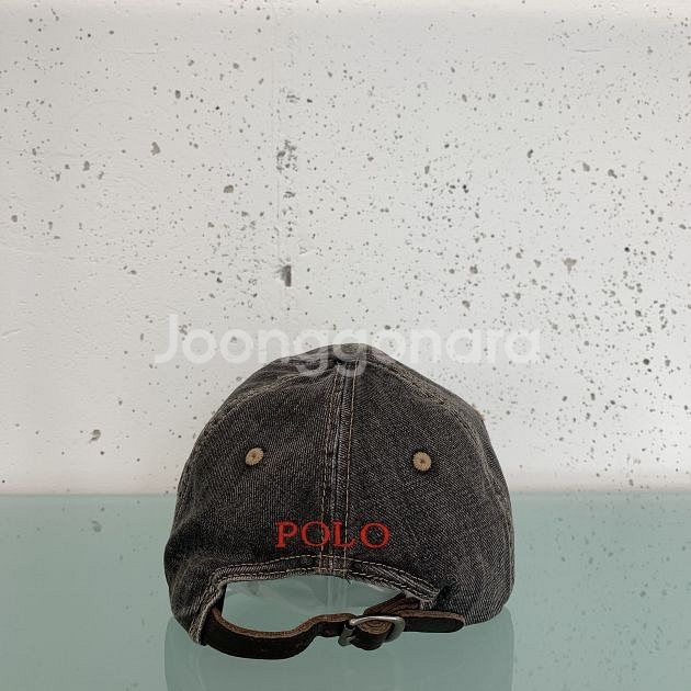 폴로 랄프로렌 90s 데님 가죽스트랩 볼캡 92726--5