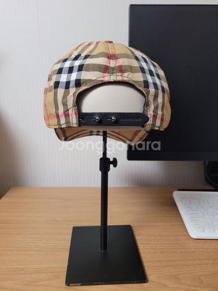 버버리 체크 볼캡 모자 남녀공용--2