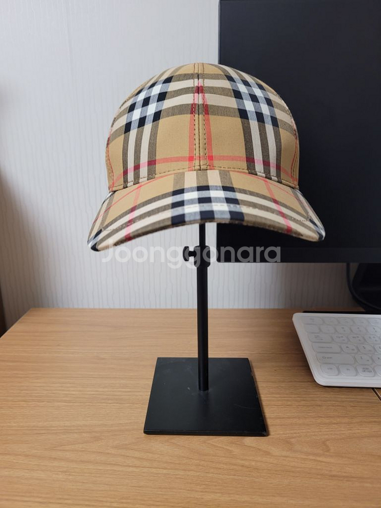 버버리 체크 볼캡 모자 남녀공용--0