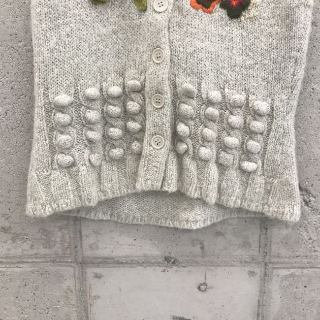 80~85 빈티지 보헤미안 니트 조끼 92905--3