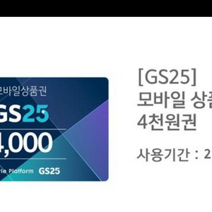 gs25 4000원권