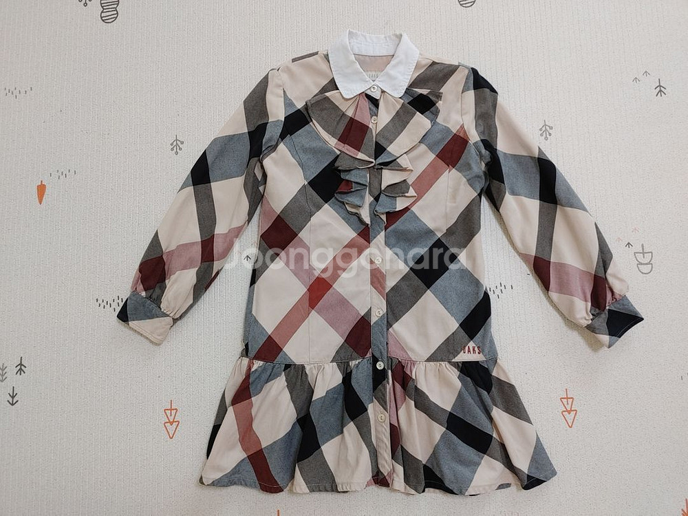 닥스키즈 F/W 원피스 130+헤어밴드--1