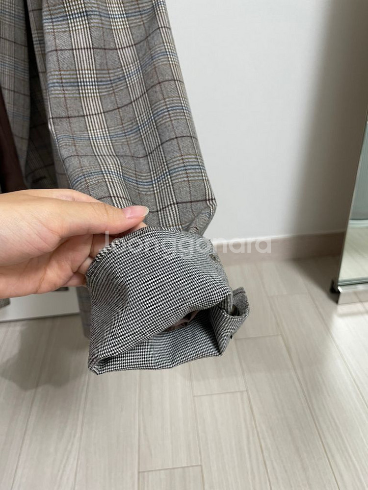 올리브데올리브 체크자켓--1