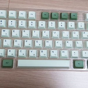 말차 키캡 XDA 프로파일 PBT 124 한영키캡