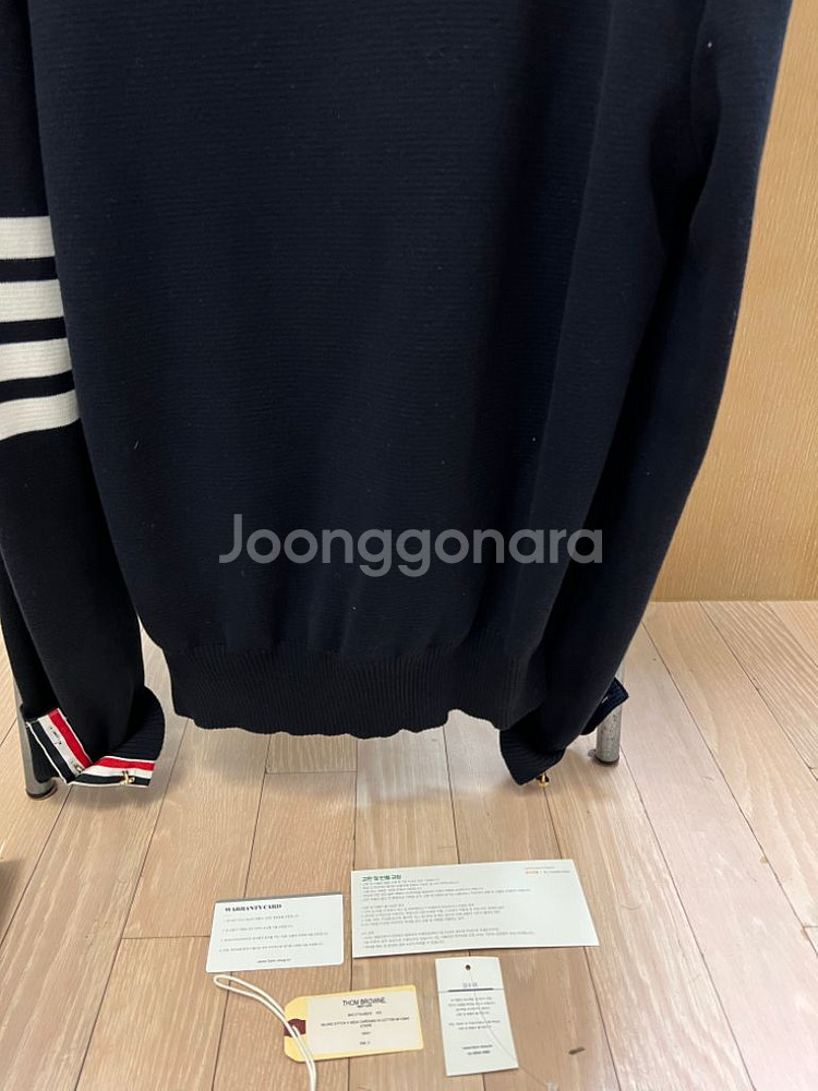 톰브라운 밀라노스티치 가디건 네이비 2사이즈--7