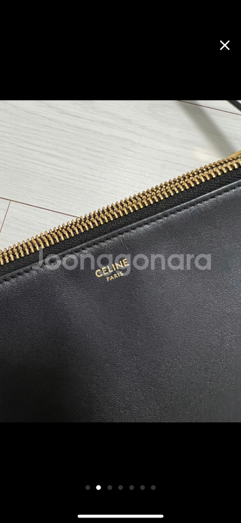 셀린느 트리오백 라지 블랙 정품--1