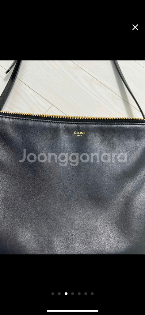 셀린느 트리오백 라지 블랙 정품--2