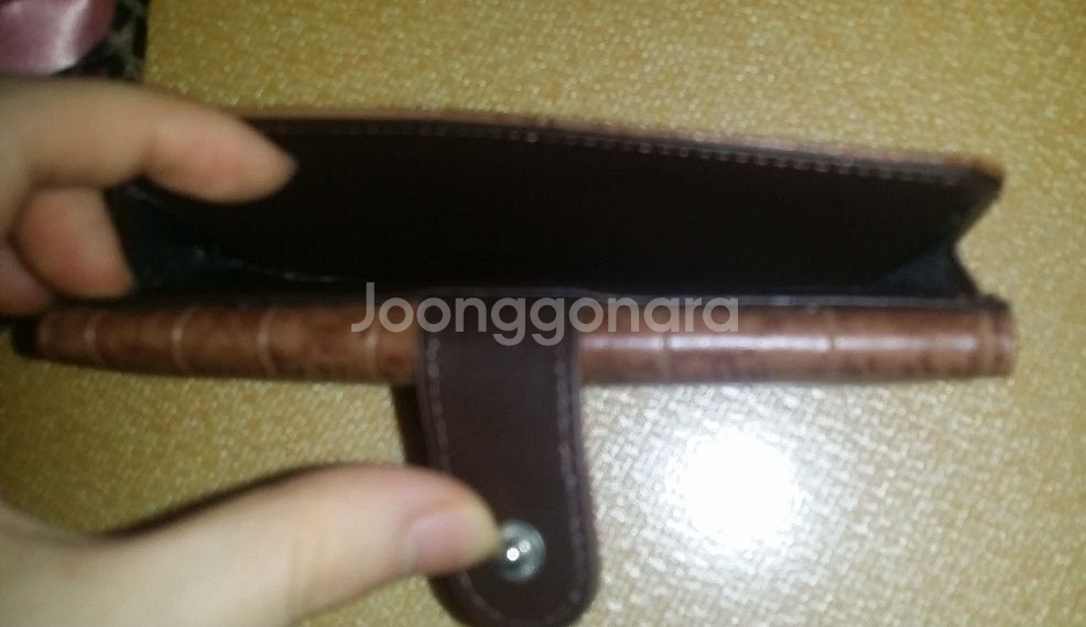 브라운색 지갑 카드홀더 간편지갑 명함홀더 새상품--4