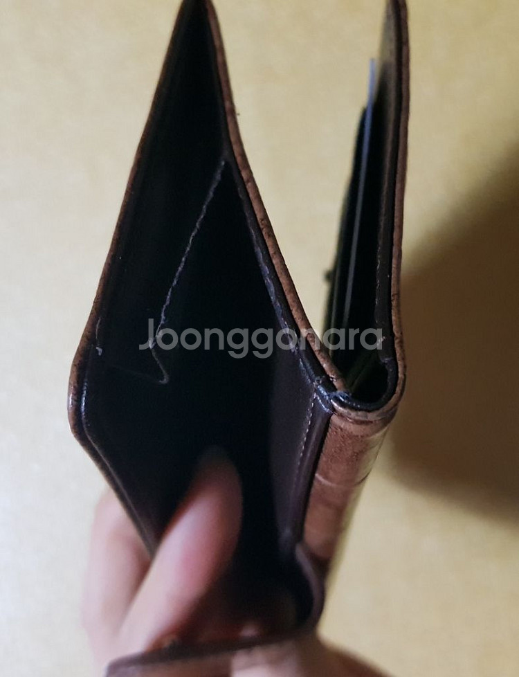 브라운색 지갑 카드홀더 간편지갑 명함홀더 새상품--5