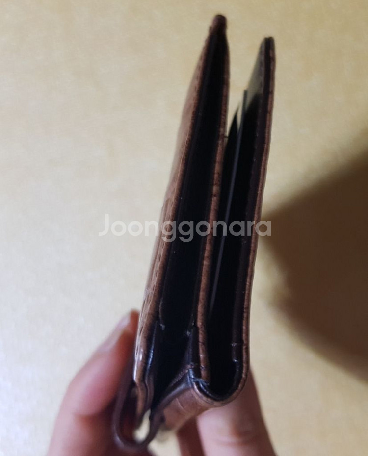 브라운색 지갑 카드홀더 간편지갑 명함홀더 새상품--8