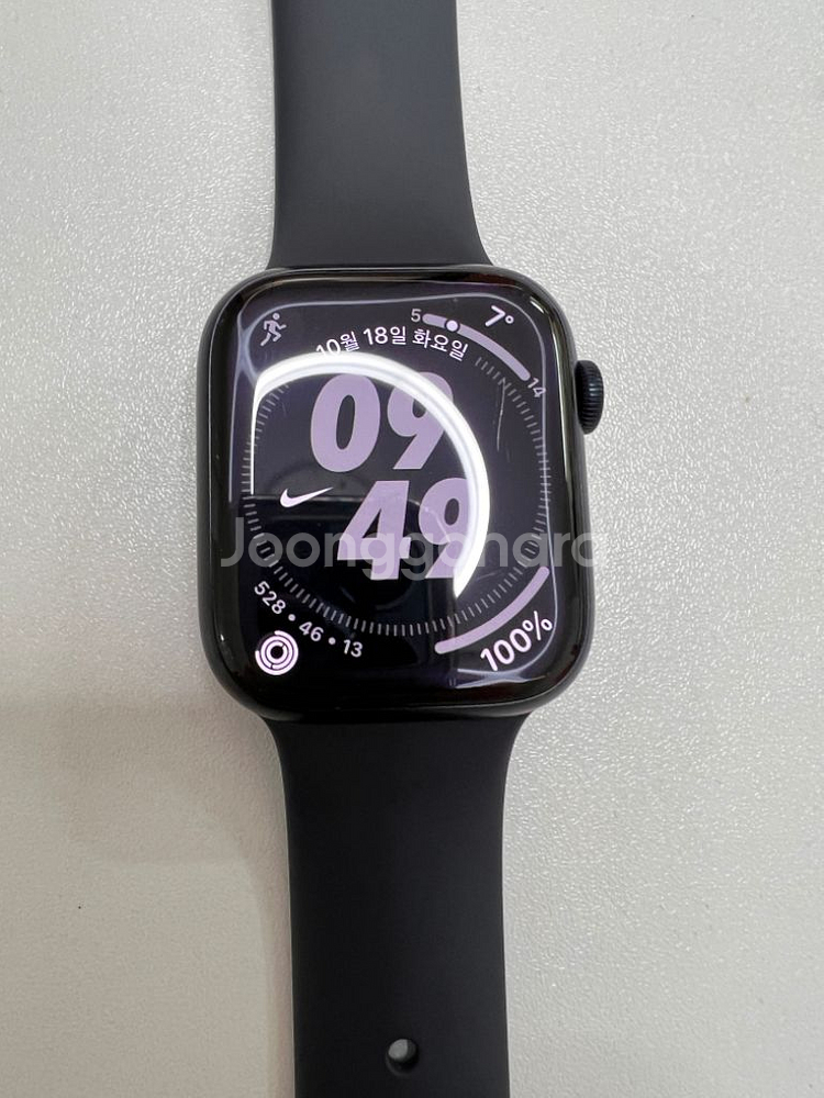 애플워치45mm 미드나이트 gps 팝니다--2