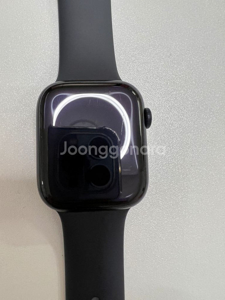 애플워치45mm 미드나이트 gps 팝니다--5