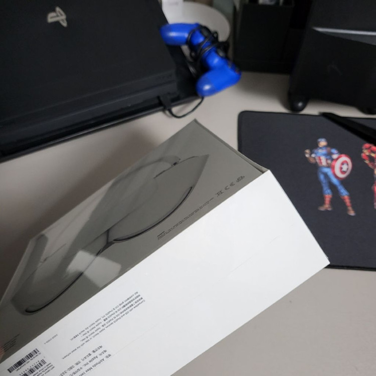 에어팟 맥스 실버 미개봉 새상품--1