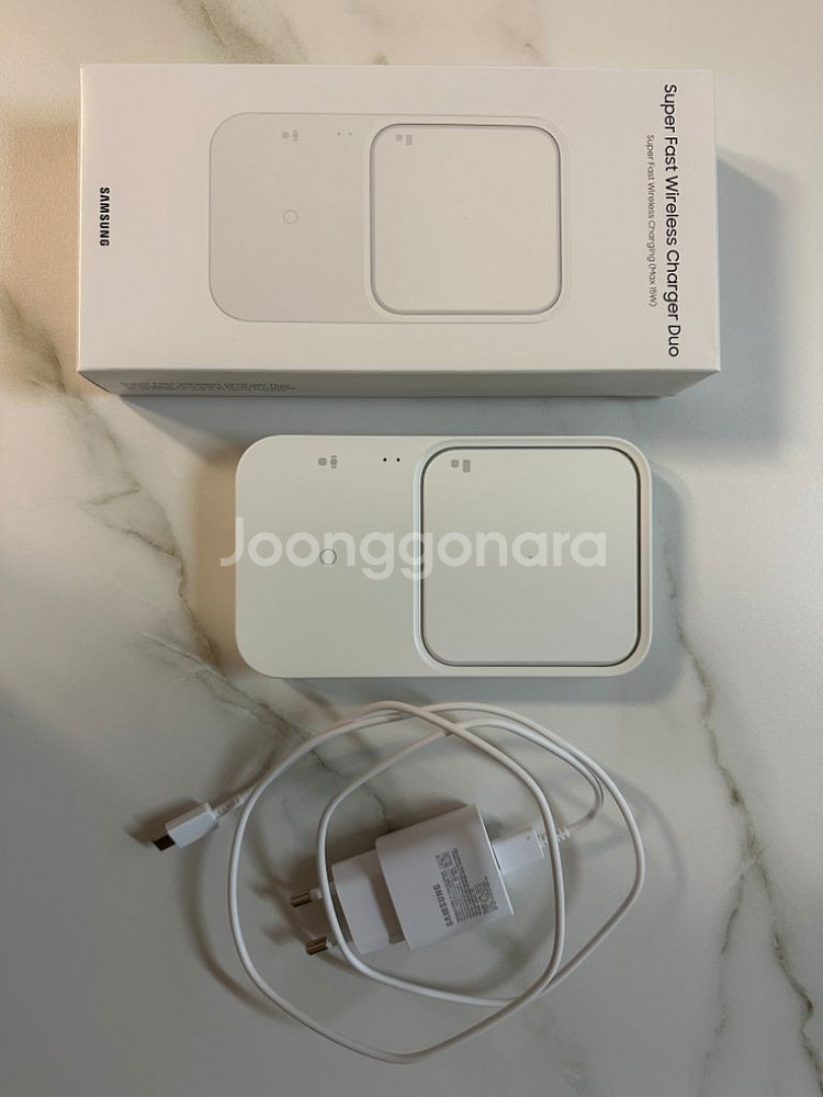 삼성 고속무선충전기 듀오 새제품급--0