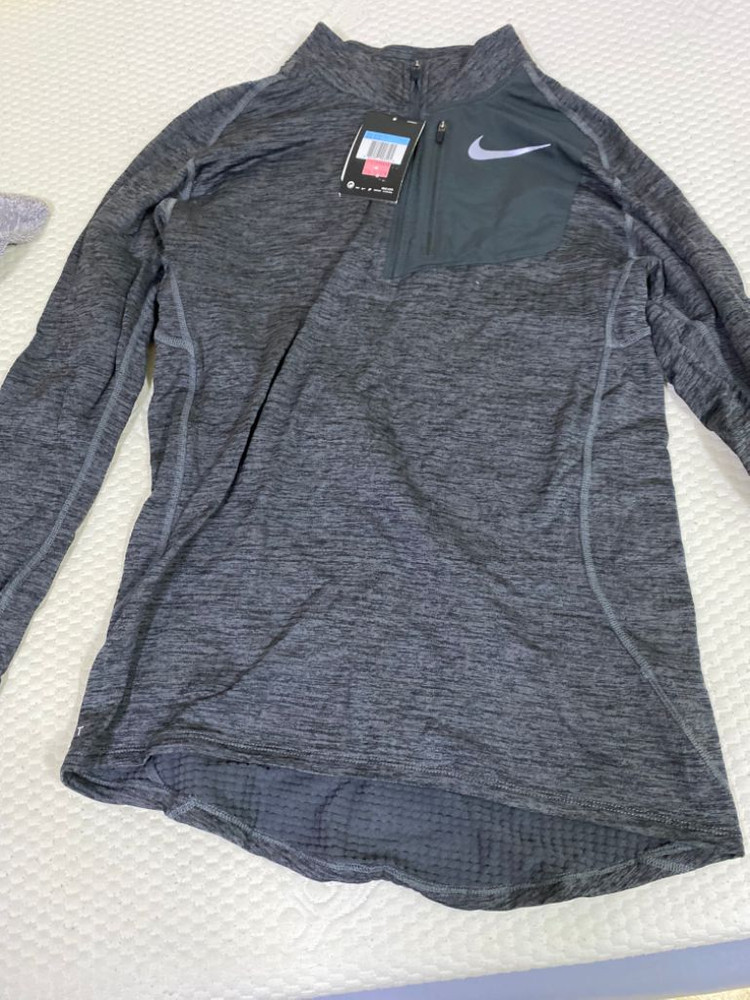 나이키 써마 스피어 엘레멘트 하프집업 러닝 티셔츠--2