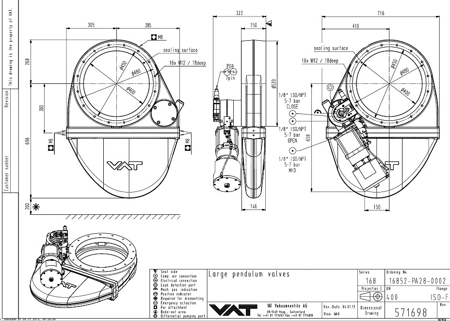 VAT 게이트밸브 ISO-400 GATE VALVE--1