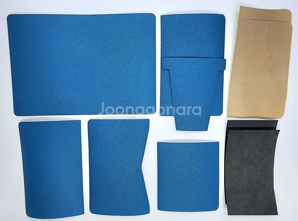 가죽지갑 diy세트, 완제품--2