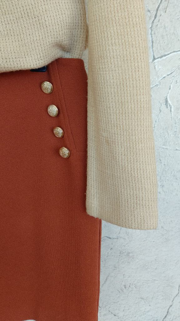 MIXXO 아이보리 프런트지퍼 니트 S--4