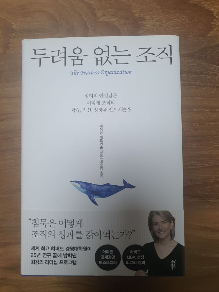 새 책) 두려움 없는 조직 | 경영도서 | 중고나라