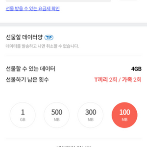 sk 데이터 1G 2000원 2G 4000원 가능