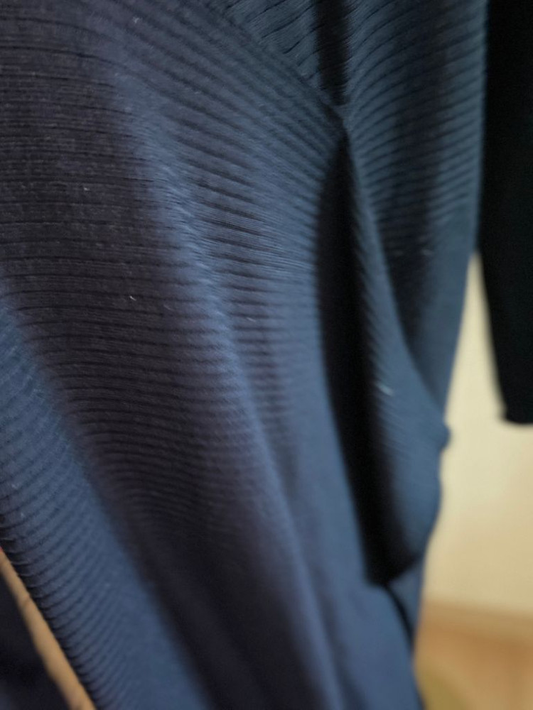 메종 마르지엘라 네이비 라나울 100% 원피스 s--2