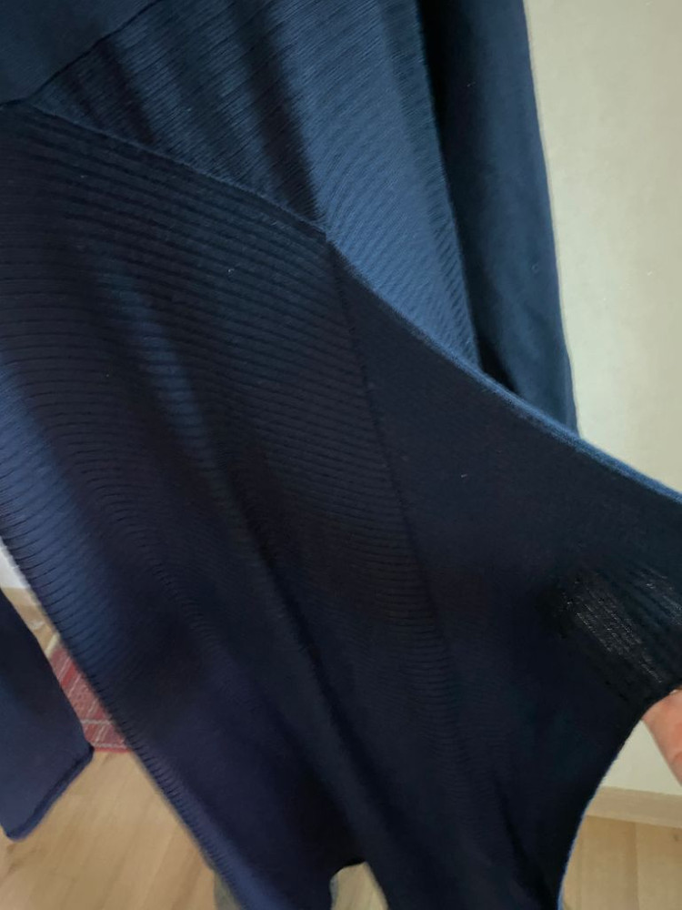 메종 마르지엘라 네이비 라나울 100% 원피스 s--8