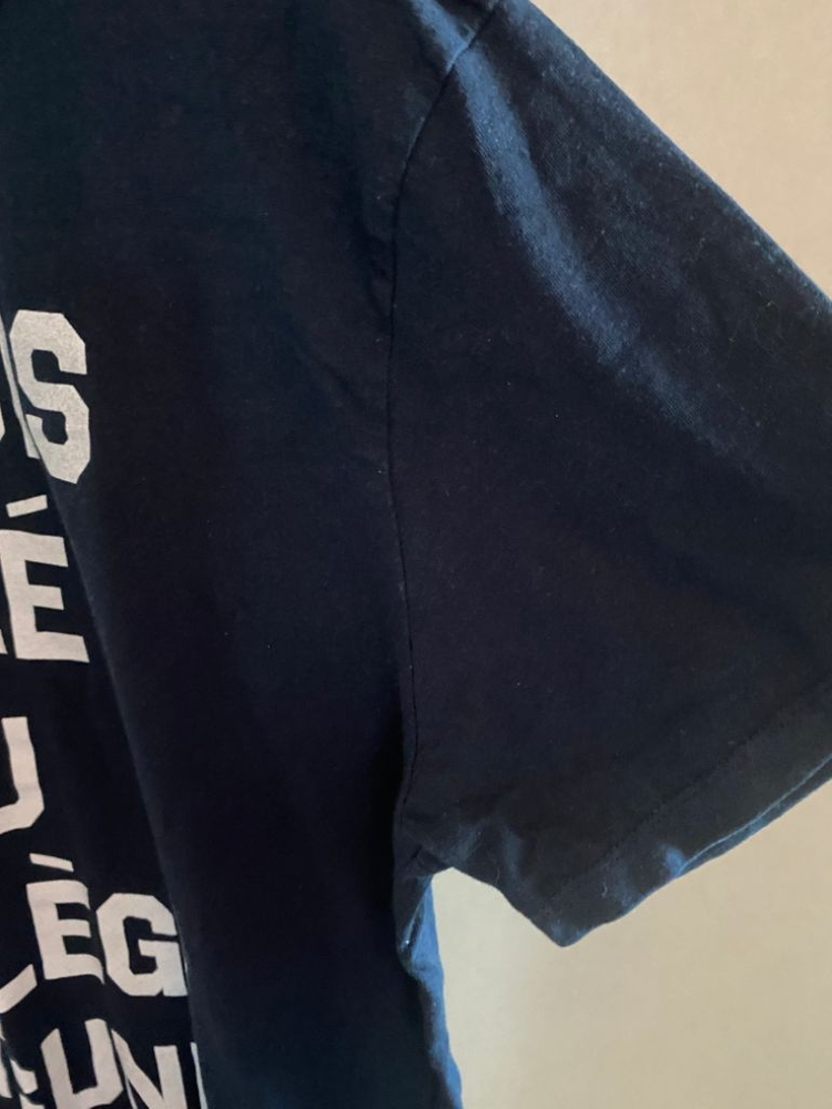 메종 키츠네 네이비 불어 래터링 티셔츠 XL--2