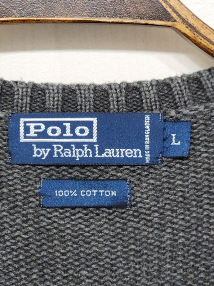 (XL) 랄프로렌 폴로 니트 브이넥 스웨터 캐주얼 이미지