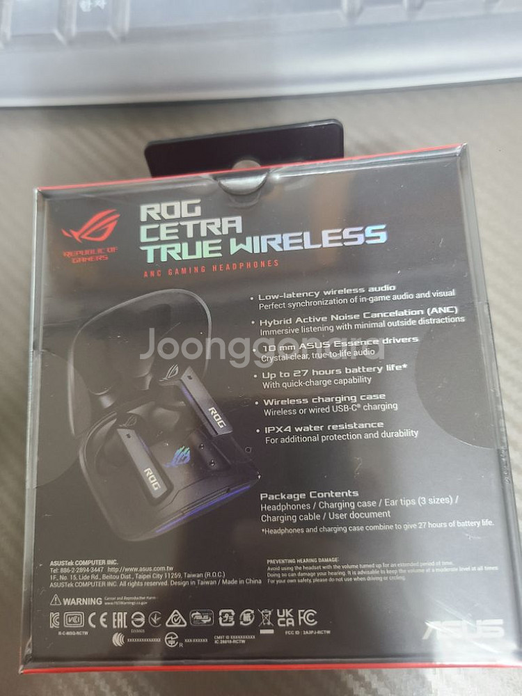 (미개봉) ROG Cetra Wireless 무선이어폰--2
