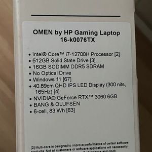 HP OMEN 오멘 16 인텔12세대 i7 3060