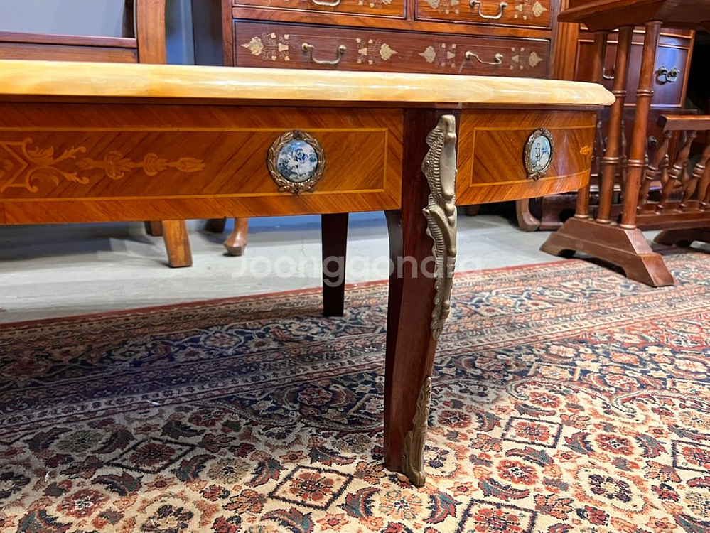 엔틱 명화 테이블,유럽수입거실테이블--8