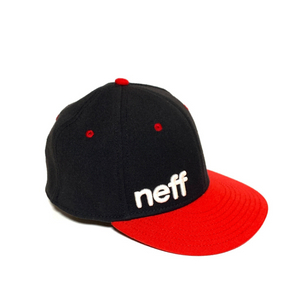 NEFF 네프 뉴에라 검빨 모자 L/XL 보드복서프웨어