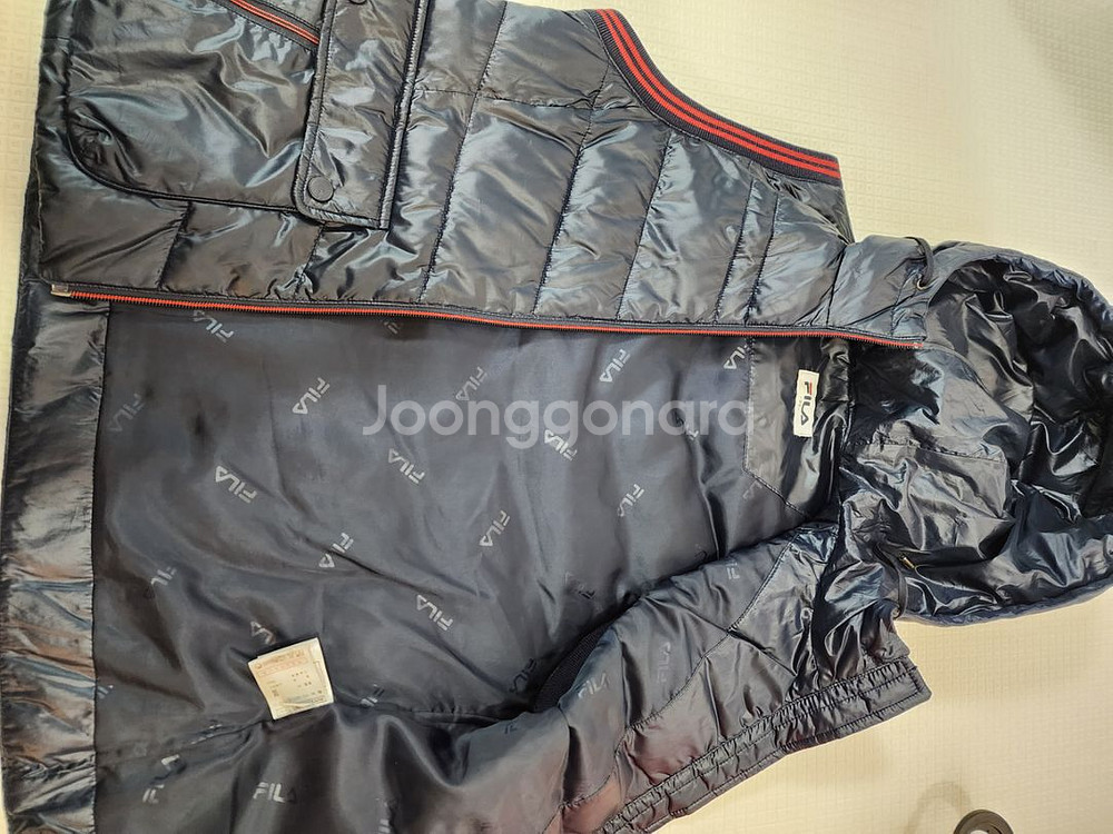 휠라/후드/패딩조끼(90)--4