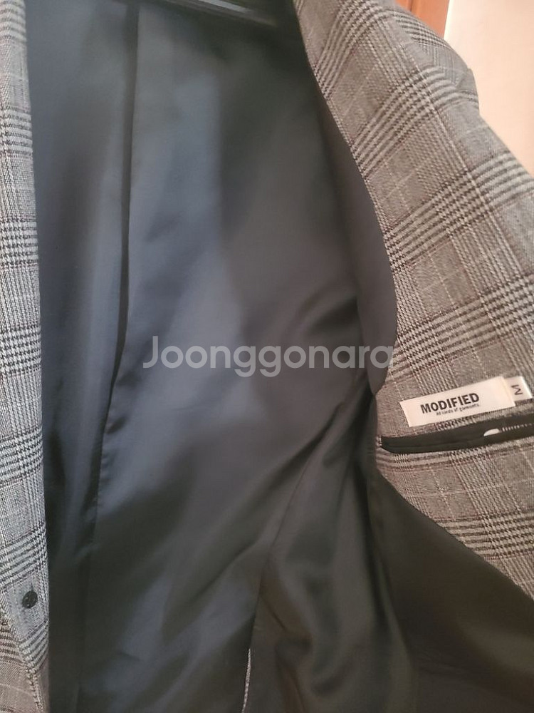 모디파이드 글렌체크 블레이저--1