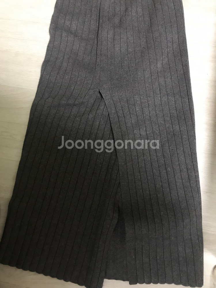 골지 니트 치마--1