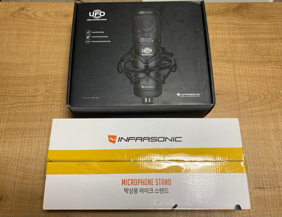 UFO# 블랙에디션 콘덴서마이크 셋트--2