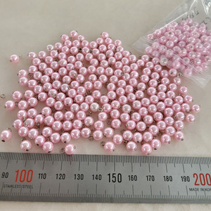 5미리 고리진주 핑크색상 2종300개 일괄