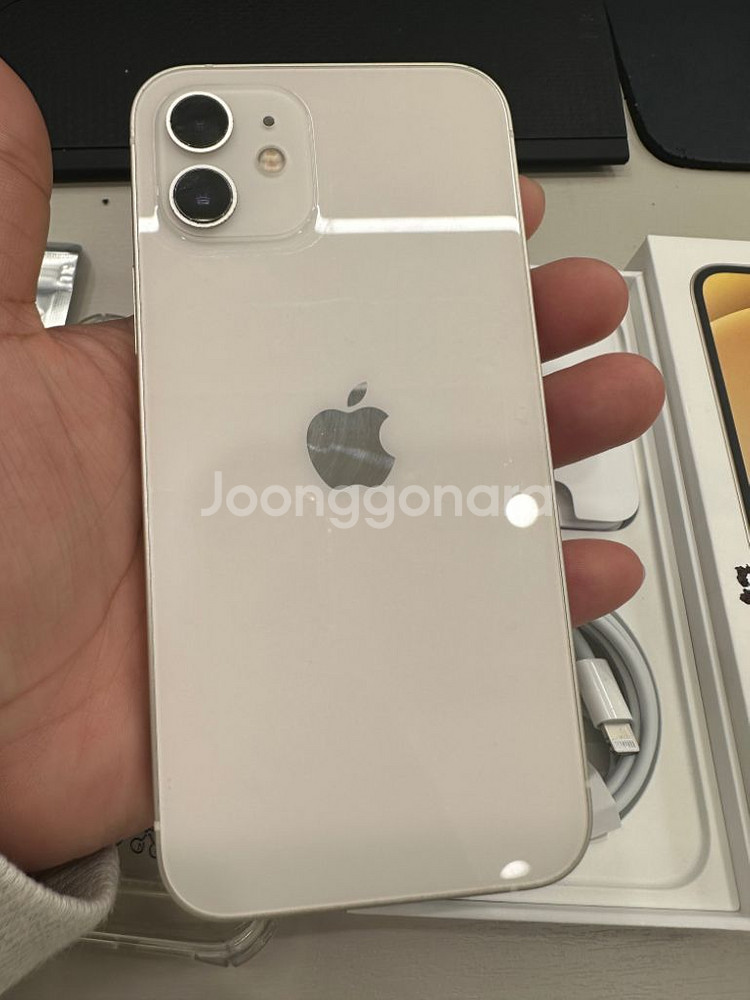 아이폰 12 화이트 256GB (애케플 남음)--3