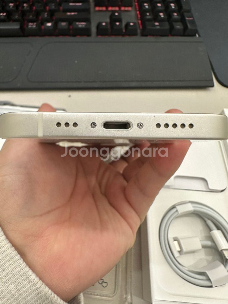 아이폰 12 화이트 256GB (애케플 남음)--5