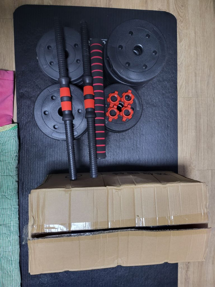 빼다 무게조절 덤벨 30kg세트 중고팜--1