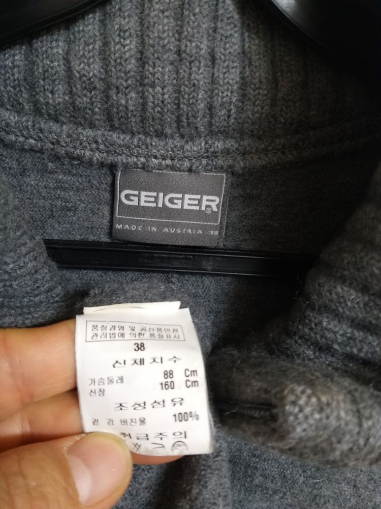 여성 가이거 버진울 하프코트 (스판.오버핏90-95)--5