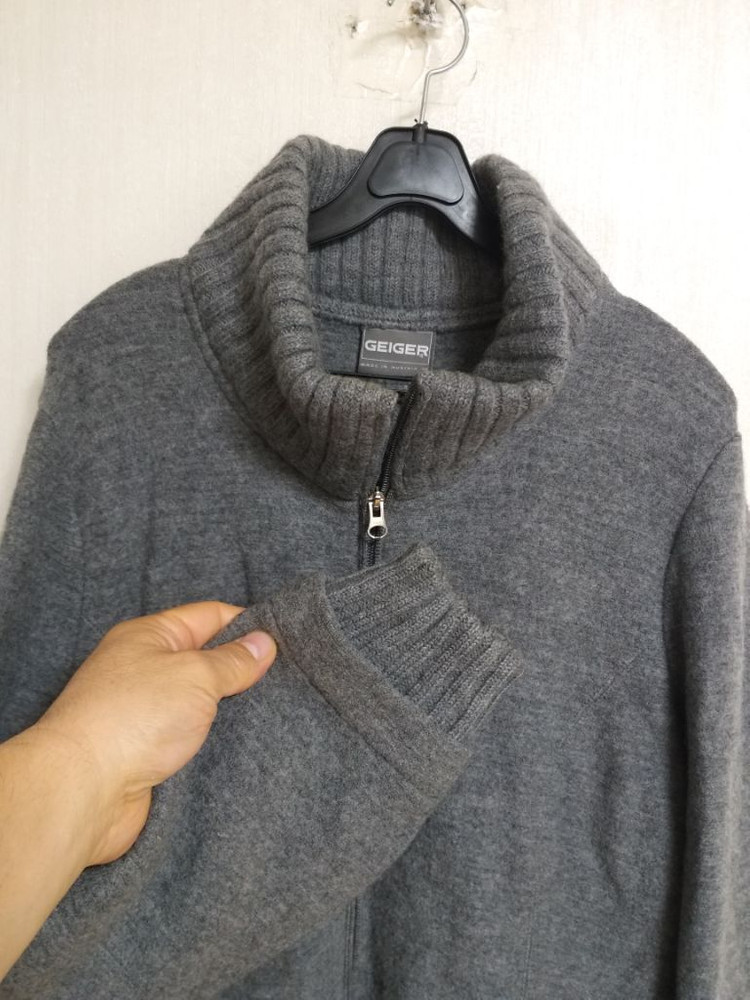 여성 가이거 버진울 하프코트 (스판.오버핏90-95)--4