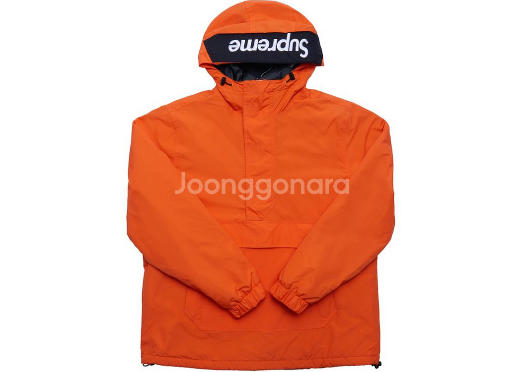 슈프림 Supreme 17FW 후디로고 하프집 풀오버--0