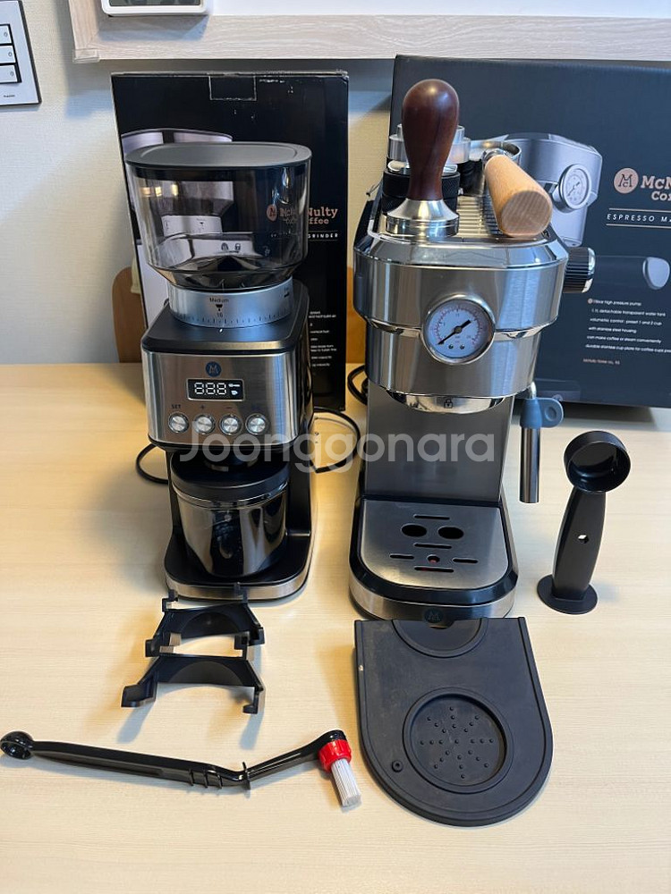 맥널티 에스프레소 머신+그라인더--7