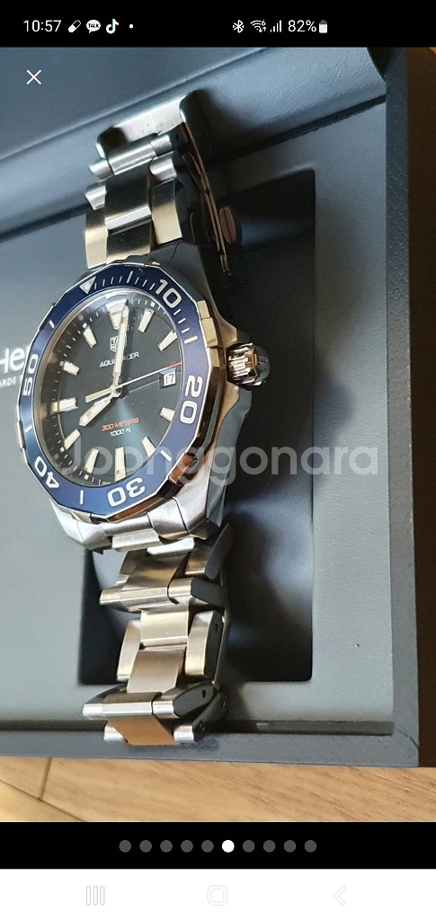 태그호이어 아쿠아레이서 쿼츠 남자메탈명품시계--2